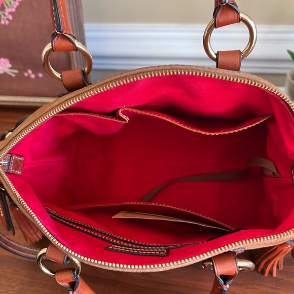 Dooney and Bourke Bristol Satchel in Pebble Grain Leather - Picture 8 of 9